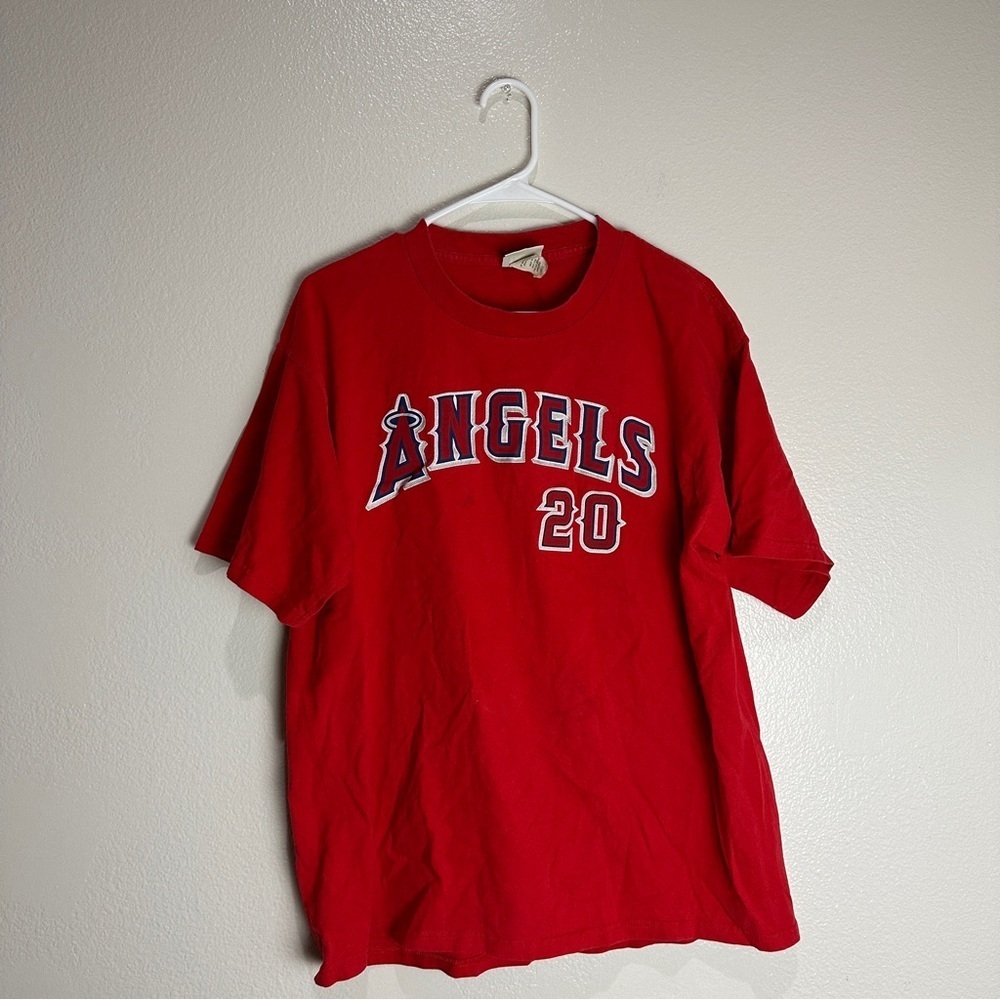 Brad Fullmer Anaheim Angels Vintage Lees Shirt Size Large - Picture 1 of 9